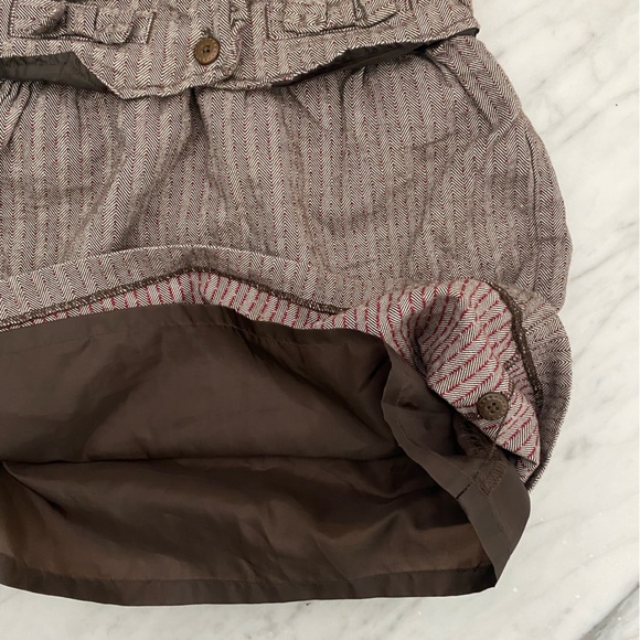 Janie and Jack Herringbone Brown Bow Dress Size 3 - Picture 7 of 8